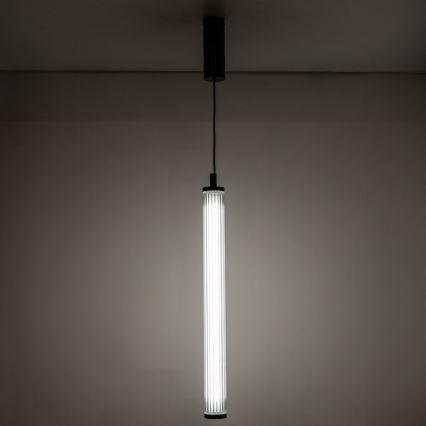 Zuma Line - Lustre LED dimerizável suspenso por cabo LED/26W/230V 2700-6500K preto + comando remoto