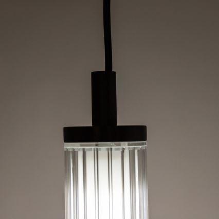 Zuma Line - Lustre LED dimerizável suspenso por cabo LED/26W/230V 2700-6500K preto + comando remoto