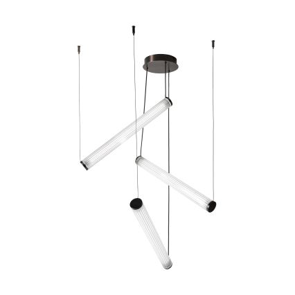Zuma Line - Lustre LED dimerizável suspenso por cabo LED/64W/230V 2700-6500K preto + controlo remoto