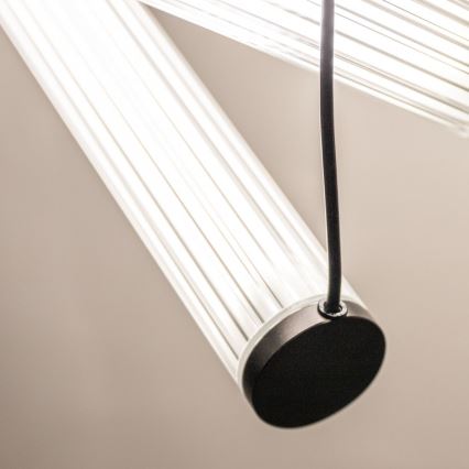 Zuma Line - Lustre LED dimerizável suspenso por cabo LED/64W/230V 2700-6500K preto + controlo remoto