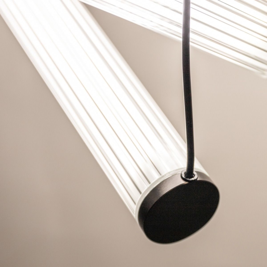 Zuma Line - Lustre LED dimerizável suspenso por cabo LED/64W/230V 2700-6500K preto + controlo remoto