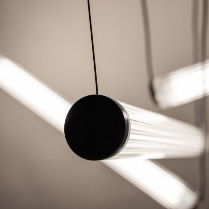 Zuma Line - Lustre LED dimerizável suspenso por cabo LED/64W/230V 2700-6500K preto + controlo remoto