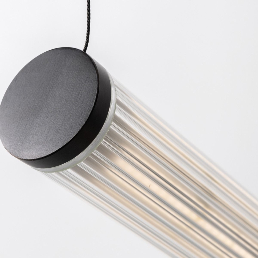 Zuma Line - Lustre LED dimerizável suspenso por cabo LED/64W/230V 2700-6500K preto + controlo remoto