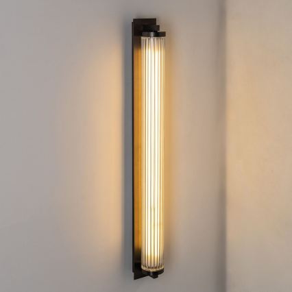 Zuma Line - Luminária de parede LED dimerizável LED/26W/230V 2700-6500K preta + comando remoto