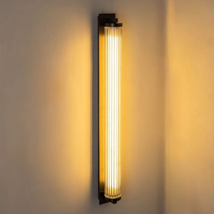 Zuma Line - Luminária de parede LED dimerizável LED/26W/230V 2700-6500K preta + comando remoto