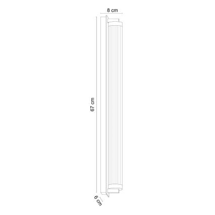 Zuma Line - Luminária de parede LED dimerizável LED/26W/230V 2700-6500K preta + comando remoto