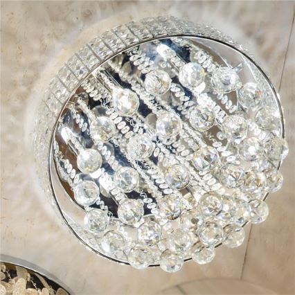 Zuma Line - Iluminação de teto 9xG9/25W/230V diâmetro 50 cm cromado brilhante