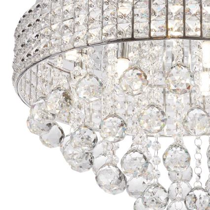 Zuma Line - Iluminação de teto 9xG9/25W/230V diâmetro 50 cm cromado brilhante