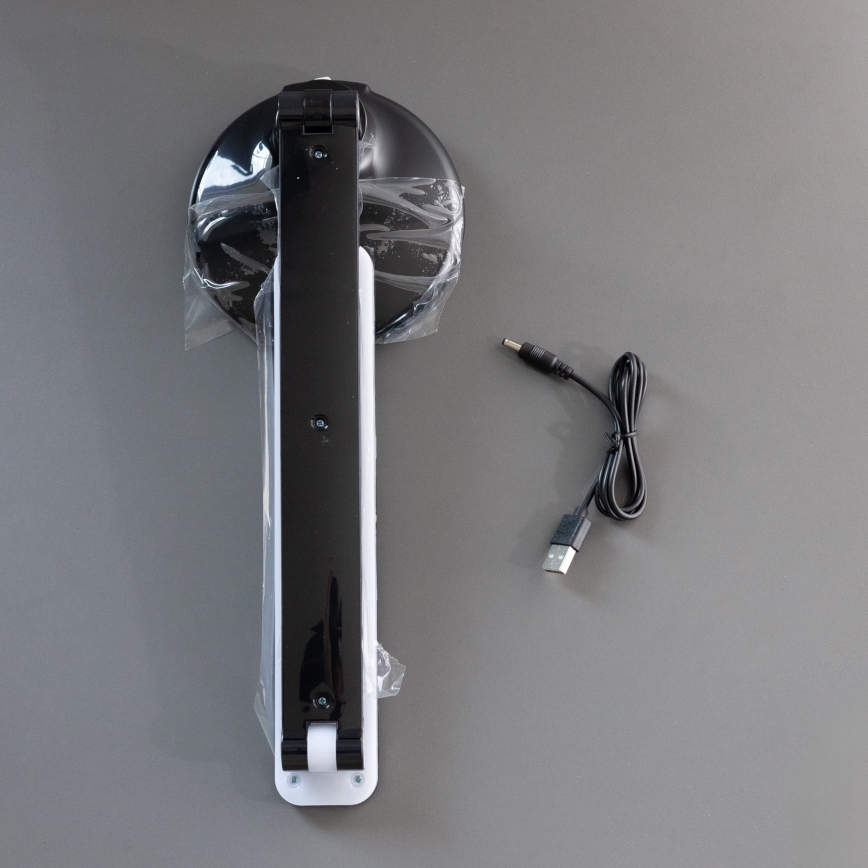 Zuma Line - Lâmpada de mesa recarregável LED/6W/1200 mAh 3000/4500/6000K CRI 90 preta