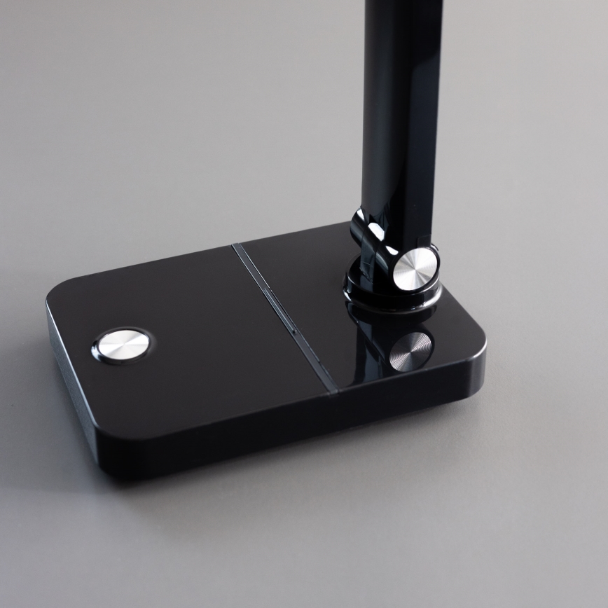 Zuma Line - Lâmpada de mesa recarregável LED/8W/1200 mAh 3000/4500/6000K CRI 90 preta