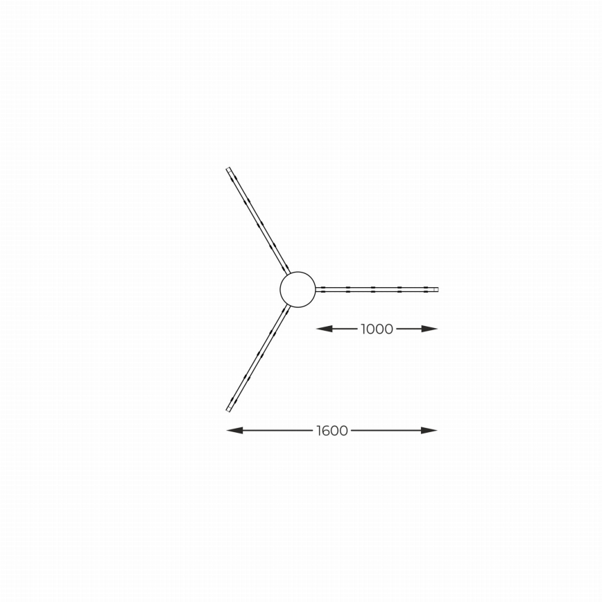 Zuma Line - Luminária de teto LED embutida LED/42W/230V 3000/4000/6000K preta