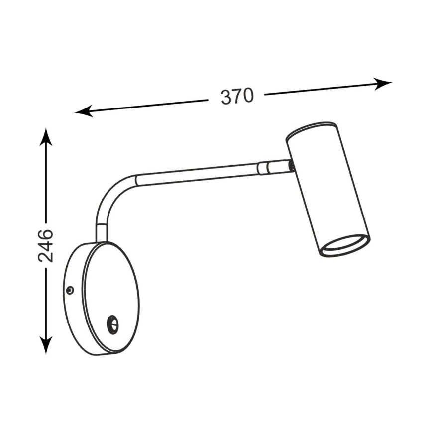 Zuma Line - Luminária de parede 1xGU10/50W/230V cromo brilhante
