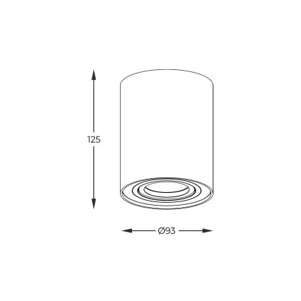 Zuma Line - Spot LED RGBW dimável 1xGU10/4,8W/230V, preto + comando remoto