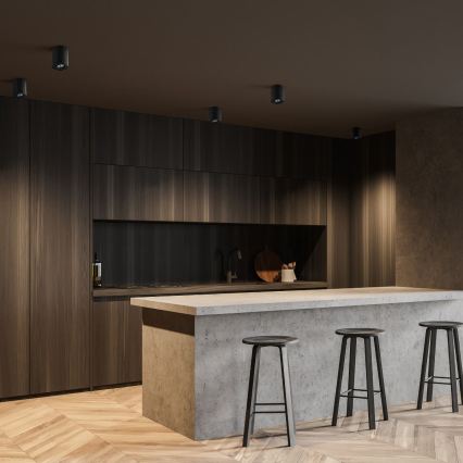 Zuma Line - Spot LED RGBW dimável 1xGU10/6W/230V, preto + comando remoto