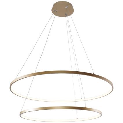Zuma Line - Candeeiro suspenso LED LED/60W/230V 3000/4000/6000K diâmetro 80 cm dourado
