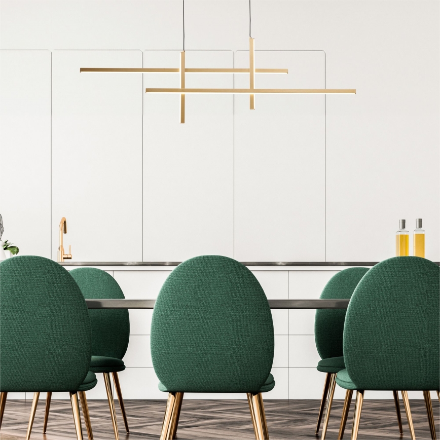 Zuma Line - Candeeiro suspenso LED LED/42W/230V 3000/4000/6000K dourado