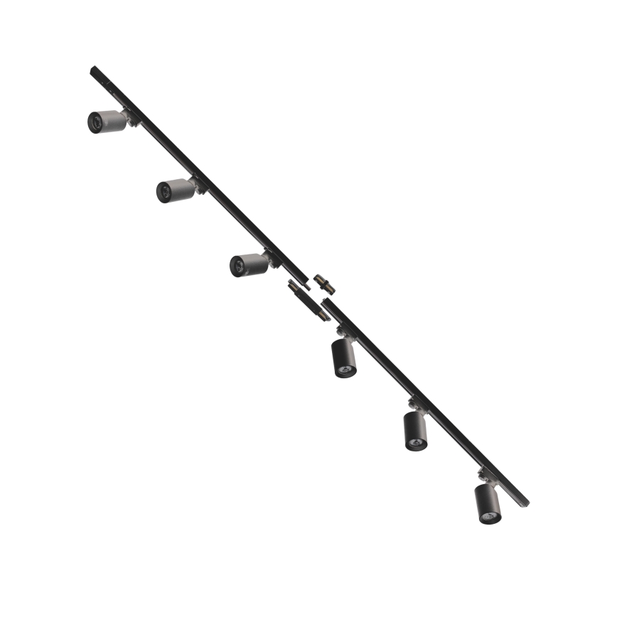 Zuma Line - Foco em sistema de carril 6xGU10/35W/230V preto
