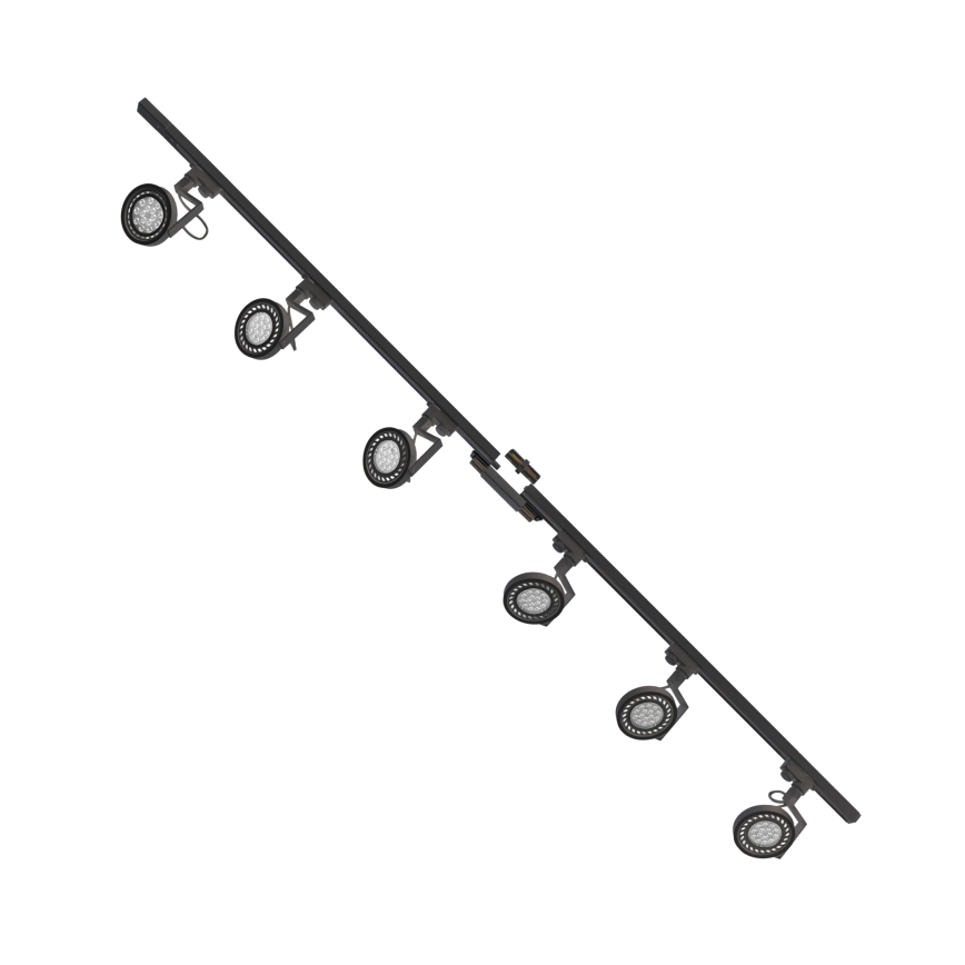 Zuma Line - Foco em sistema de carril 6xGU10/10W/230V preto