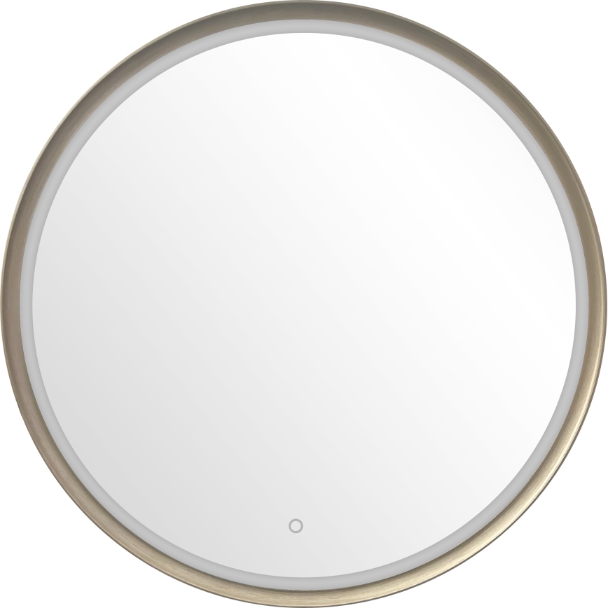 Zuma Line - Espelho de parede para casa de banho com iluminação LED integrada/36W/230V 3000/4000/6000K Ø 80 cm IP44 latão