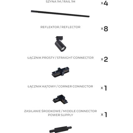 Zuma Line - Spot para trilho 8xGU10/35W/230V, preto