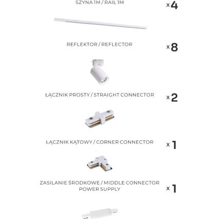 Zuma Line - Luminária de trilho com 8 focos GU10/35W/230V, branca