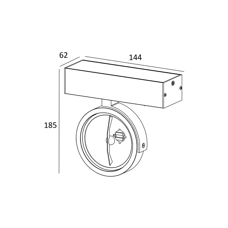 Zuma Line - Foco 2xG9/42W/230V preto