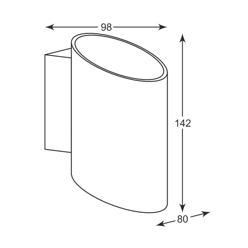 Zuma Line - Luminária de parede 1xG9/40W/230V preto/dourado