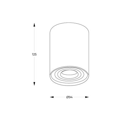 Zuma Line - Spot LED RGBW dimerizável 1xGU10/6W/230V preto + controlo remoto