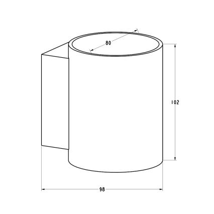 Zuma Line - Luminária de parede 1xG9/40W/230V branca
