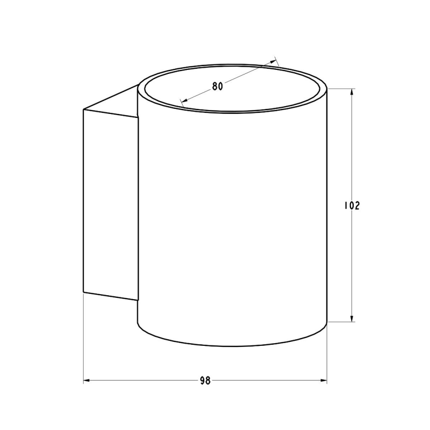 Zuma Line - Luminária de parede 1xG9/40W/230V preto/dourado