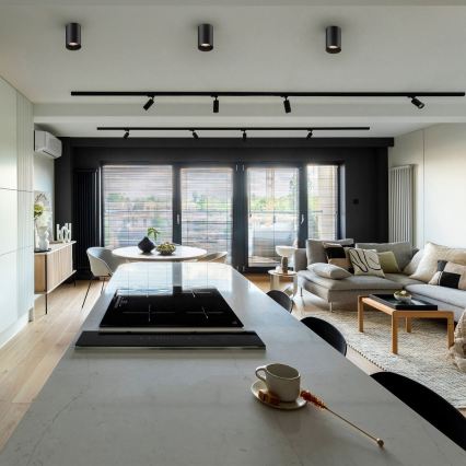 Zuma Line - Foco LED RGBW dimerizável 1xGU10/6W/230V preto + comando remoto