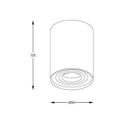 Zuma Line - Spot LED RGBW regulável 1xGU10/6W/230V dourado + comando remoto