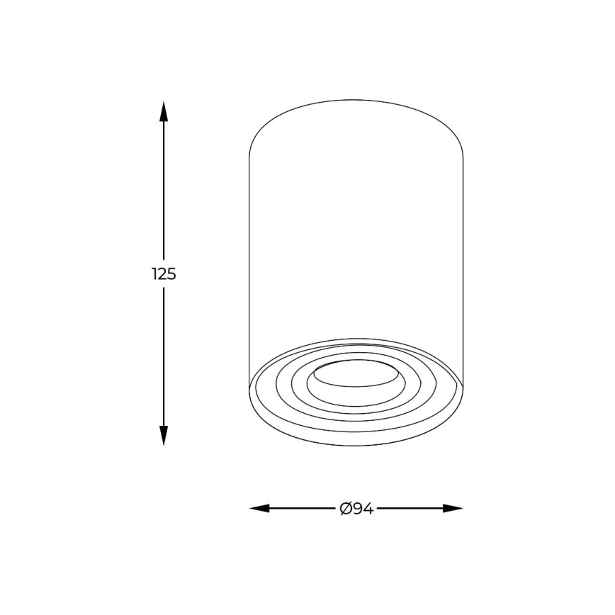Zuma Line - Spot LED RGBW regulável 1xGU10/6W/230V dourado + comando remoto