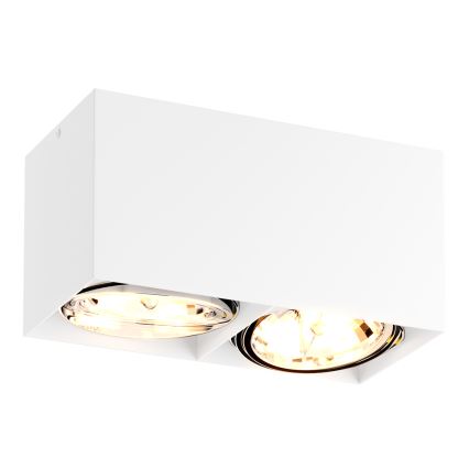 Zuma Line - Foco  2xGU10-ES111/15W/230V branco