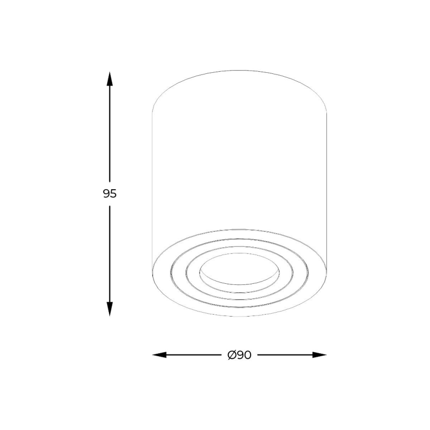 Zuma Line - Spot de casa de banho LED RGBW regulável 1xGU10/6W/230V IP44 branco + comando remoto