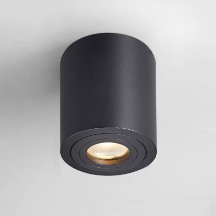 Zuma Line - LED RGBW regulável spot para casa de banho 1xGU10/4,8W/230V IP44 preto + controlo remoto