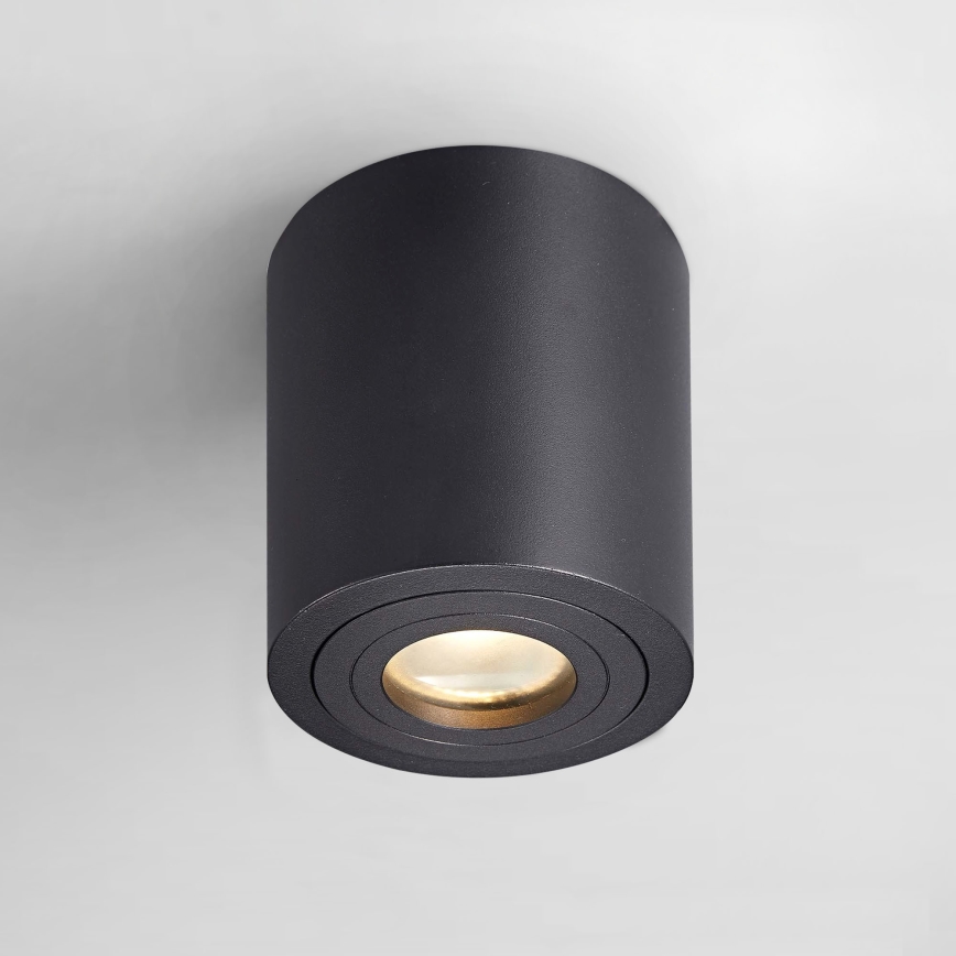 Zuma Line - LED RGBW regulável spot para casa de banho 1xGU10/4,8W/230V IP44 preto + controlo remoto
