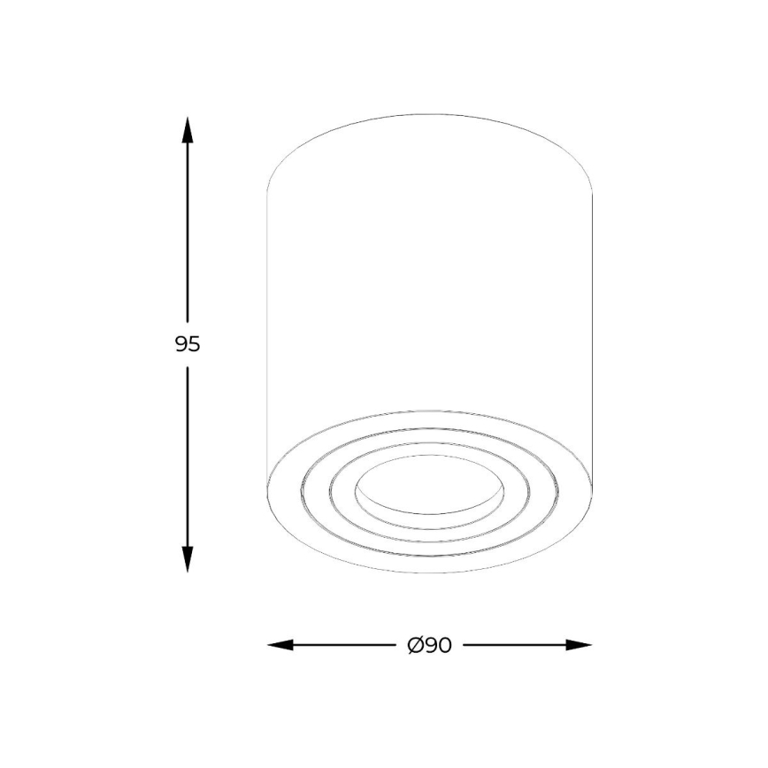 Zuma Line - LED RGBW regulável spot para casa de banho 1xGU10/6W/230V IP44 preto + controlo remoto