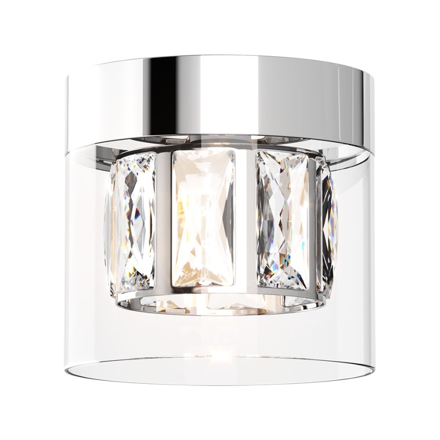 Zuma Line - Luminária de teto em cristal 1xG9/28W/230V prata