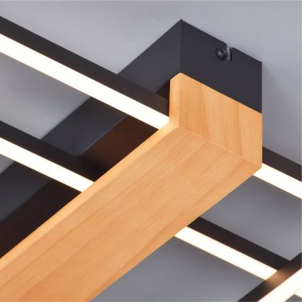 Zuma Line - Iluminação de teto LED LED/39W/230V 3000K preto/pinho