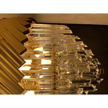 Zuma Line - Candeeiro suspenso 9xE14/40W/230V dourado