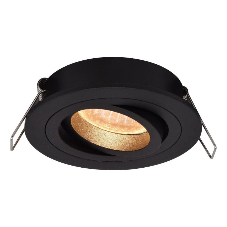 Zuma Line - Candeeiro de embutir 1xGU10/50W/230V preto