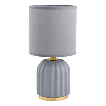 Zuma Line - Candeeiro de mesa 1xE14/40W/230V cinzento/dourado