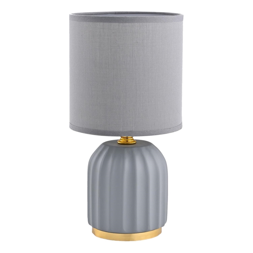 Zuma Line - Candeeiro de mesa 1xE14/40W/230V cinzento/dourado