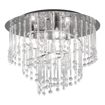 Zuma Line - Candeeiro de teto 4xG9/25W/230V, diâmetro 35 cm, cromo brilhante/vidro transparente