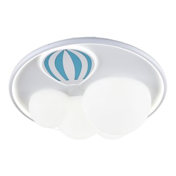 Zuma Line - Candeeiro de teto infantil LED regulável LED/42W/230V 3000/5700K azul