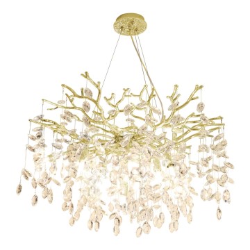 Zuma Line - Candeeiro suspenso 10xG9/3,5W/230V dourado