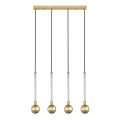 Zuma Line - Candeeiro suspenso 4xG9/6W/230V latão
