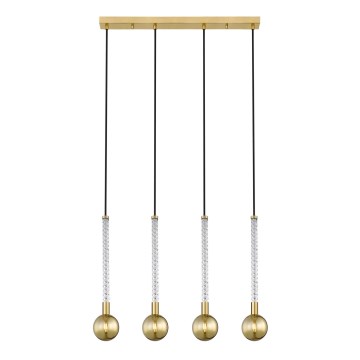 Zuma Line - Candeeiro suspenso 4xG9/6W/230V latão