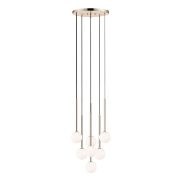 Zuma Line - Candeeiro suspenso 7xG9/4W/230V dourado